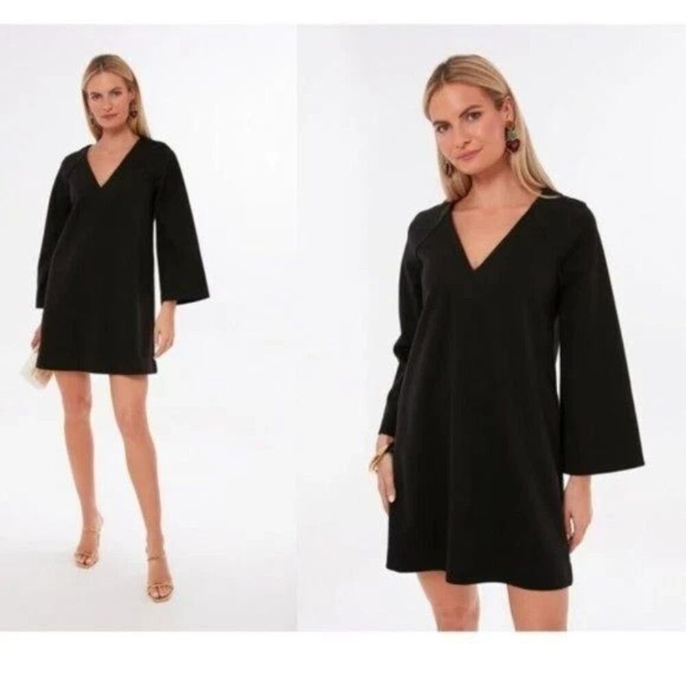 Tuckernuck Pomander Place Black Audrey V Neck Kimono Sleeve Mini Dress Size XS